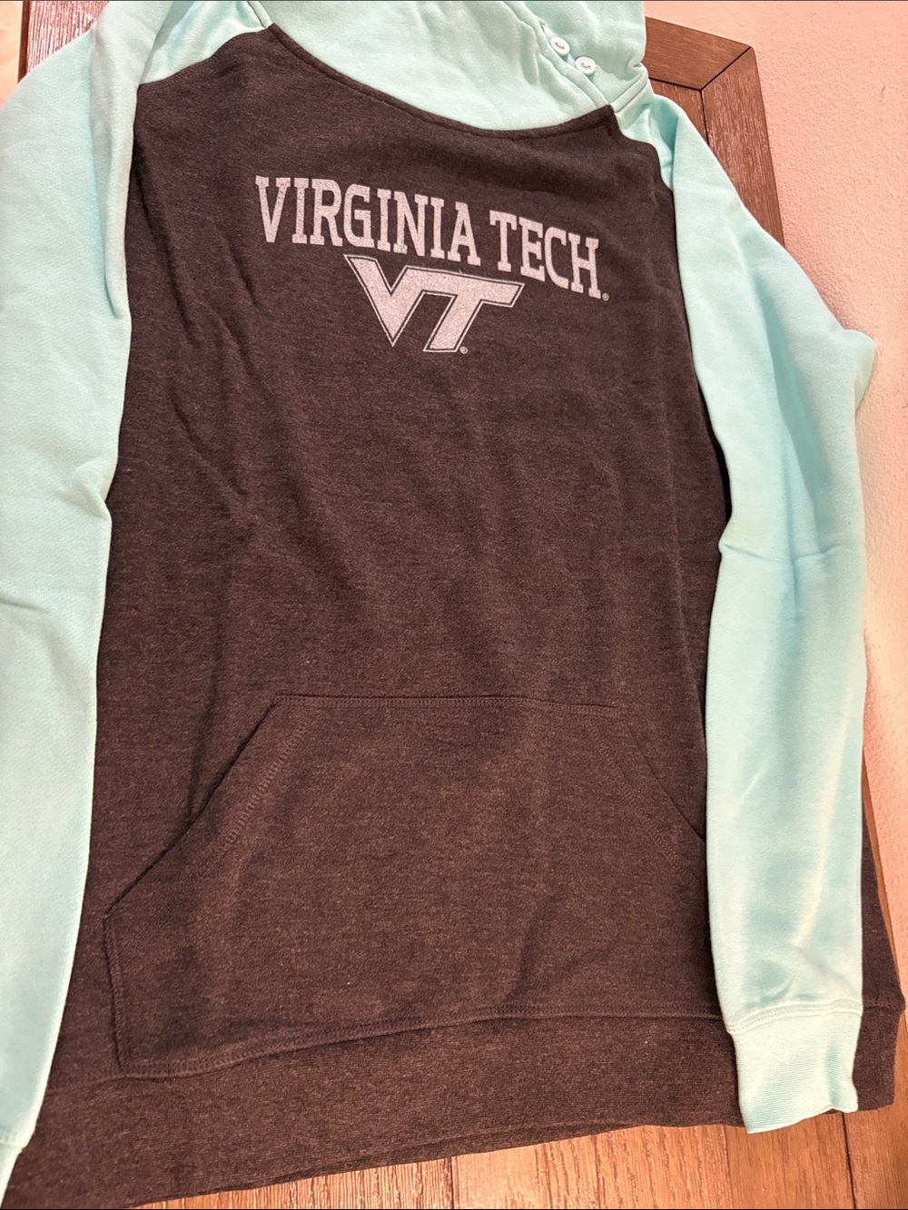 NWT [ouray] Virginia Tech Hokies NCAA Hooded Button Sweatshirt Women’s 2XL - Picture 3 of 13